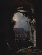 Carl Gustav Carus Das Kolosseum in einer Mondnacht France oil painting artist